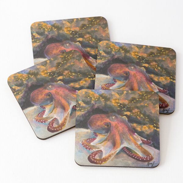 Item preview, Watercolour Print of Octopus designed and sold by jadexjournal.