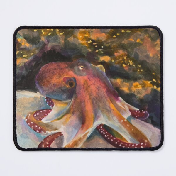 Item preview, Watercolour Print of Octopus designed and sold by jadexjournal.