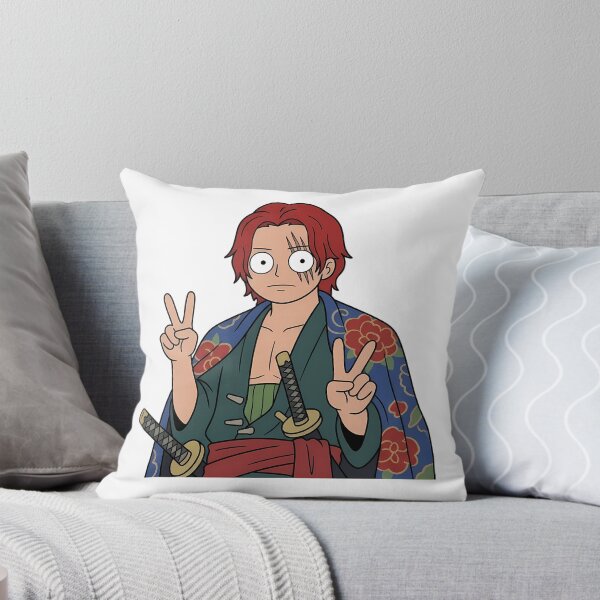 Item preview, Shanks One Piece Funny Floral Kimono Peace Sign Chibi designed and sold by earlobejerk.