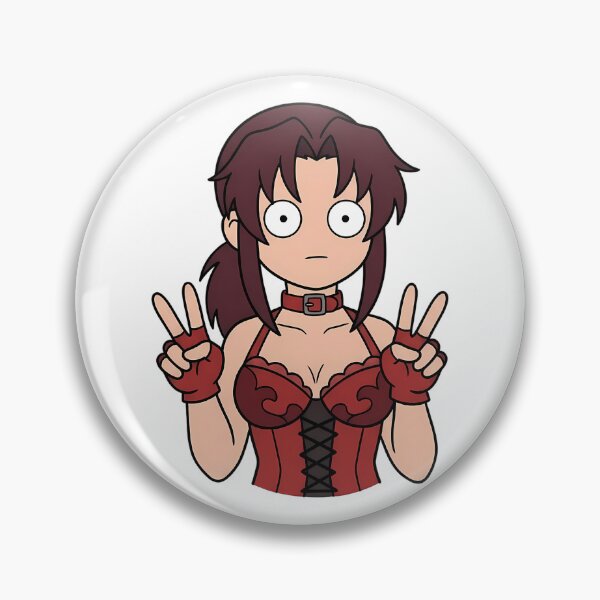 Item preview, Revy Black Lagoon Red Corset Double Peace Pose designed and sold by earlobejerk.