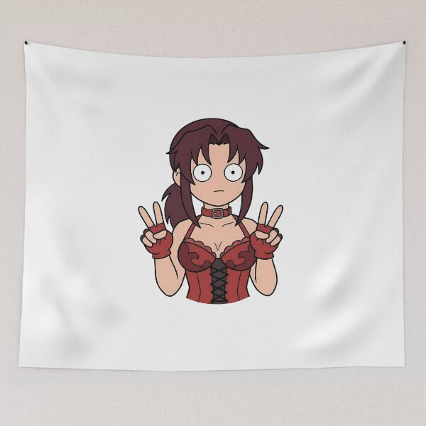 Item preview, Revy Black Lagoon Red Corset Double Peace Pose designed and sold by earlobejerk.