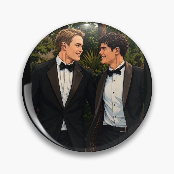 Item preview, Nick (Kit Connor) and Charlie (Joe Locke) from Heartstopper Forever at the ball (fan art) designed and sold by PopCultureAndStuff.