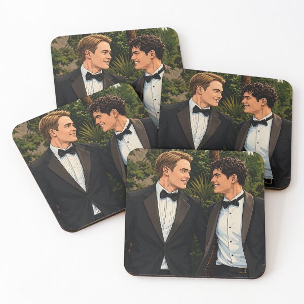 Item preview, Nick (Kit Connor) and Charlie (Joe Locke) from Heartstopper Forever at the ball (fan art) designed and sold by PopCultureAndStuff.