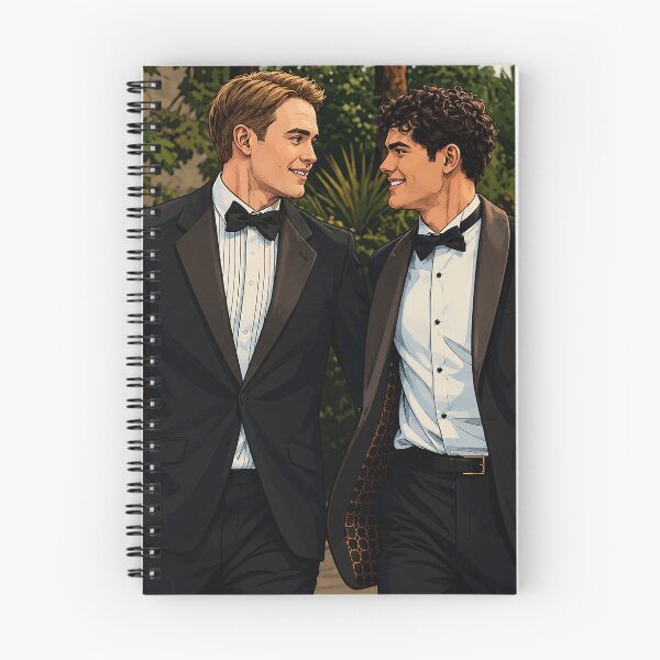 Item preview, Nick (Kit Connor) and Charlie (Joe Locke) from Heartstopper Forever at the ball (fan art) designed and sold by PopCultureAndStuff.