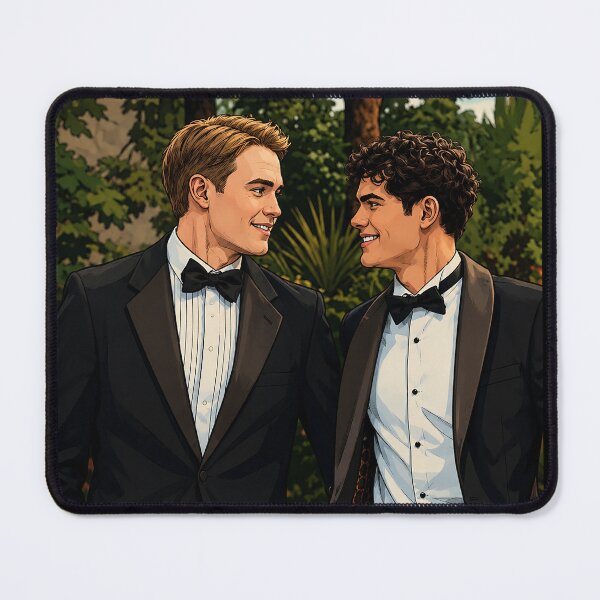 Item preview, Nick (Kit Connor) and Charlie (Joe Locke) from Heartstopper Forever at the ball (fan art) designed and sold by PopCultureAndStuff.