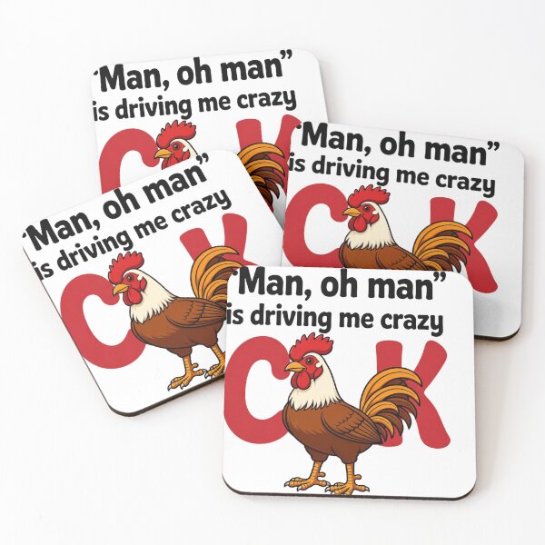 Item preview, Man, Oh Man | Clever Wordplay Chicken | Farm Humour Tee  designed and sold by ekemarket.