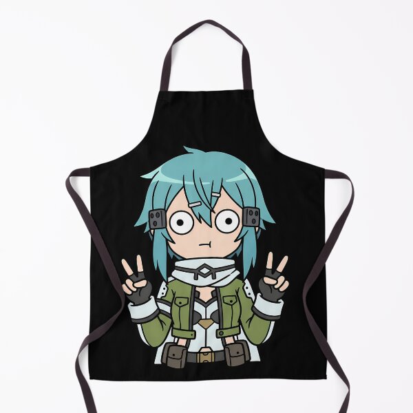 Item preview, Sinon Sword Art Online Chibi Green Outfit Peace Pose designed and sold by earlobejerk.