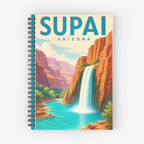 Item preview, Supai Arizona – Havasu Canyon Retro  Waterfall Wall Art designed and sold by Eclipse 3699.