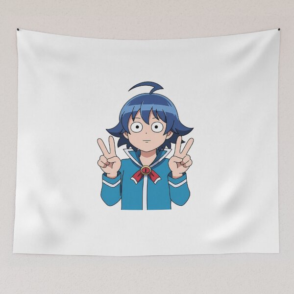 Item preview, Iruma Suzuki Iruma Kun Blue Hair School Uniform Peace designed and sold by earlobejerk.