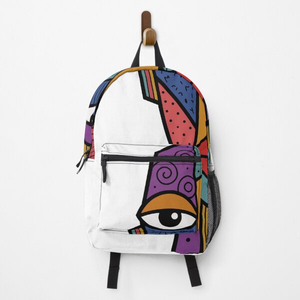 Item preview, Geometric Tribal Mask - Abstract Cubist Portrait Art designed and sold by MTacher.