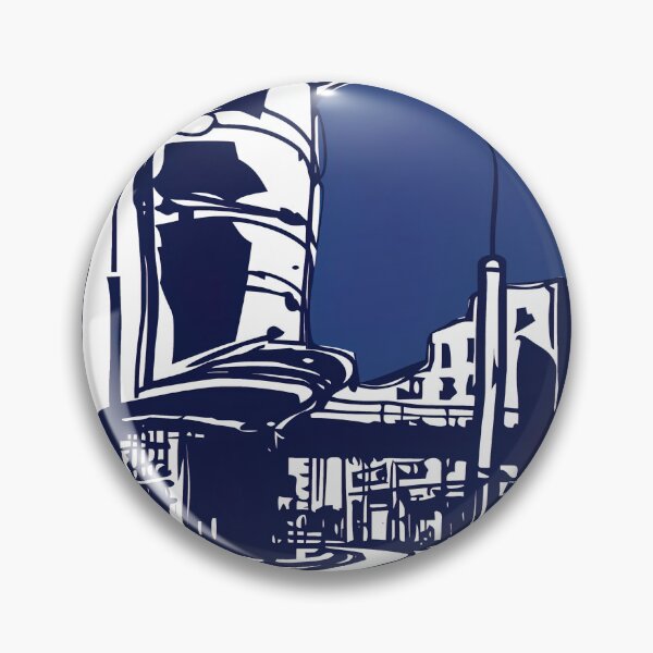 Item preview, Coventry, city - Blue Abstract Art designed and sold by shadow-bloom.