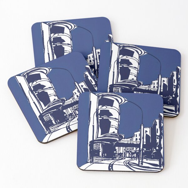 Item preview, Coventry, city - Blue Abstract Art designed and sold by shadow-bloom.