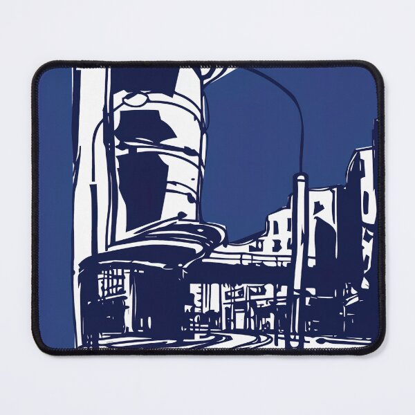Item preview, Coventry, city - Blue Abstract Art designed and sold by shadow-bloom.