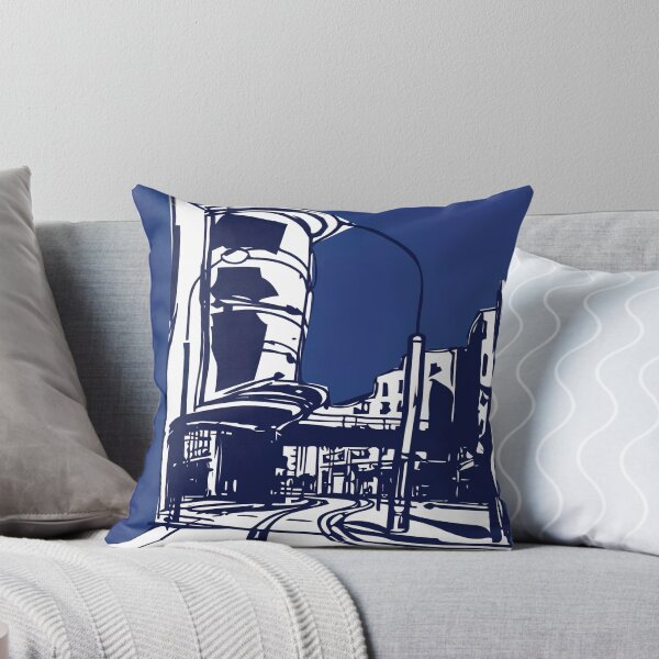 Item preview, Coventry, city - Blue Abstract Art designed and sold by shadow-bloom.