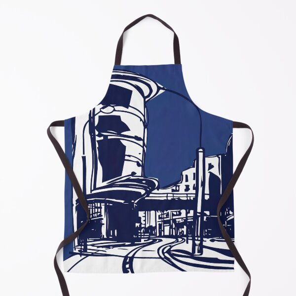Item preview, Coventry, city - Blue Abstract Art designed and sold by shadow-bloom.