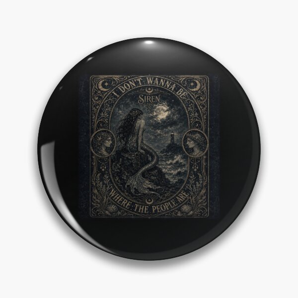 Item preview, Gothic Siren Lighthouse I Don't Wanna Be Where The People Are Tee designed and sold by POD DYNASTY | Original Print On Demand T-Shirt Graphics.