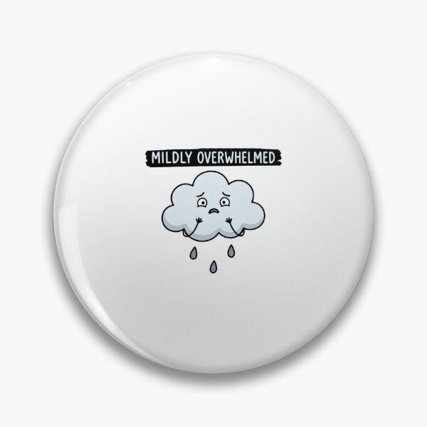 Item preview, Mildly Overwhelmed Anxious Cloud designed and sold by GoofyShopp.