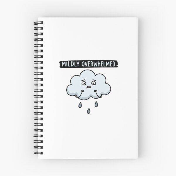 Item preview, Mildly Overwhelmed Anxious Cloud designed and sold by GoofyShopp.