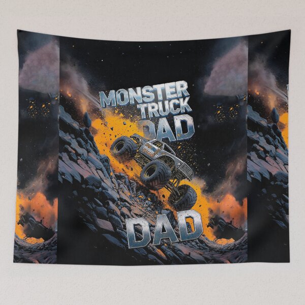 Item preview, DAD celebrates in monster truck #2. designed and sold by UrbanTRIP.