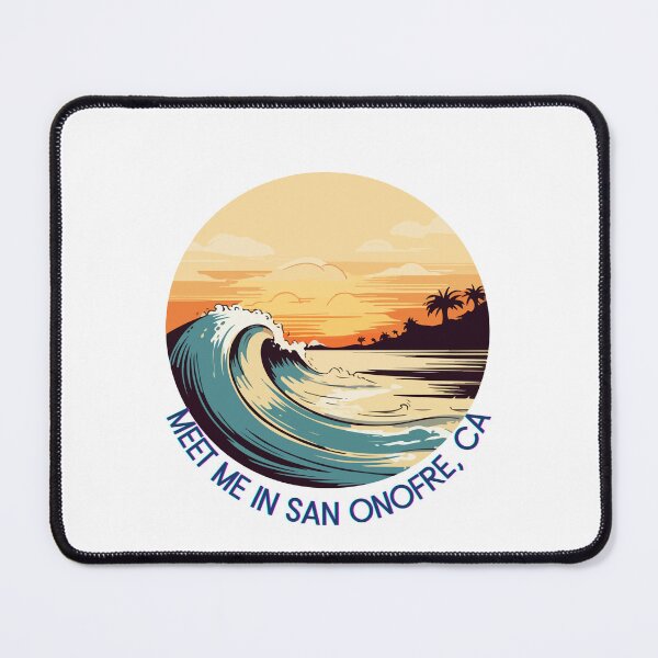 Item preview, Surf Shirt. Meet Me in San Onofre, CA. Gift for a Surf Lover, Waves Crasher. designed and sold by ShrimpAndGrits.