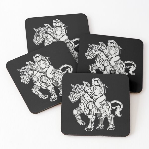 Item preview, Space Cowboy Rides Solo (BW) designed and sold by SparklefilthStudios.