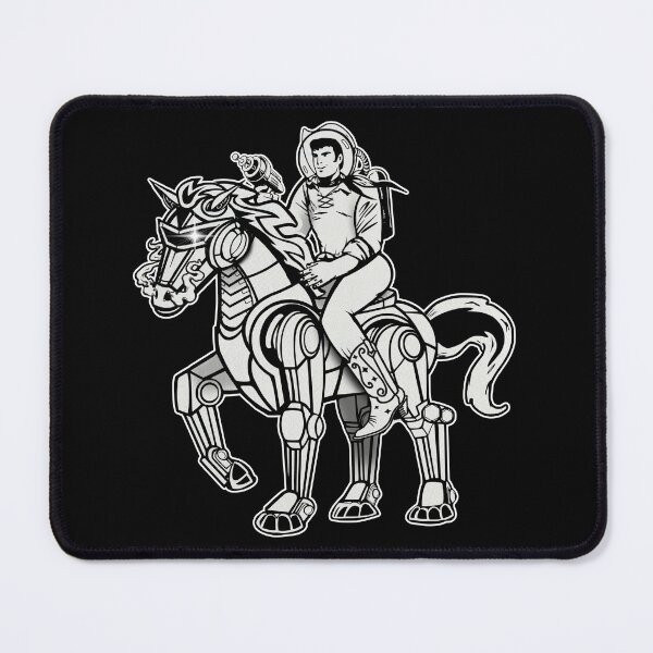 Item preview, Space Cowboy Rides Solo (BW) designed and sold by SparklefilthStudios.