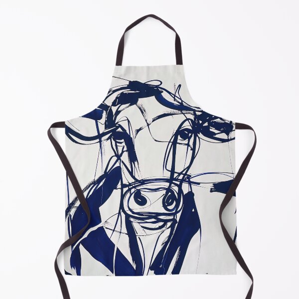 Item preview, cow - Blue Abstract Art designed and sold by shadow-bloom.