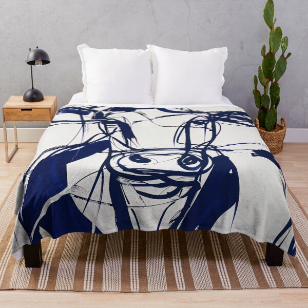 Item preview, cow - Blue Abstract Art designed and sold by shadow-bloom.