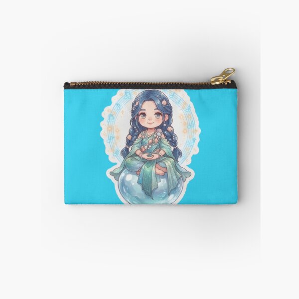 Item preview, Meditating Sea Maiden With Glowing Pearl Chibi Art designed and sold by Azurart2.