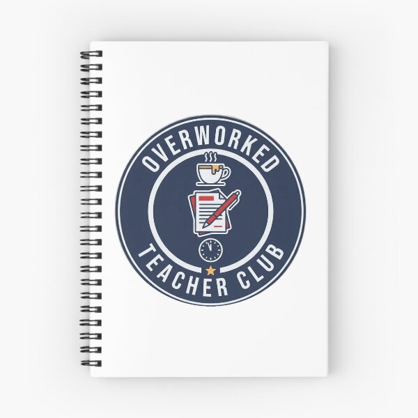 Item preview, Overworked Teacher Club Funny Badge designed and sold by armandooliveira.