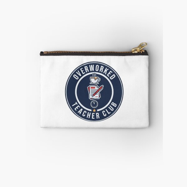Item preview, Overworked Teacher Club Funny Badge designed and sold by armandooliveira.