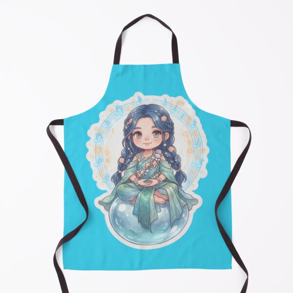 Item preview, Meditating Sea Maiden With Glowing Pearl Chibi Art designed and sold by Azurart2.