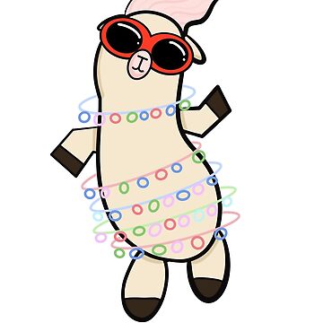 Artwork thumbnail, Dancing Llama with Rings by CreativeArts17