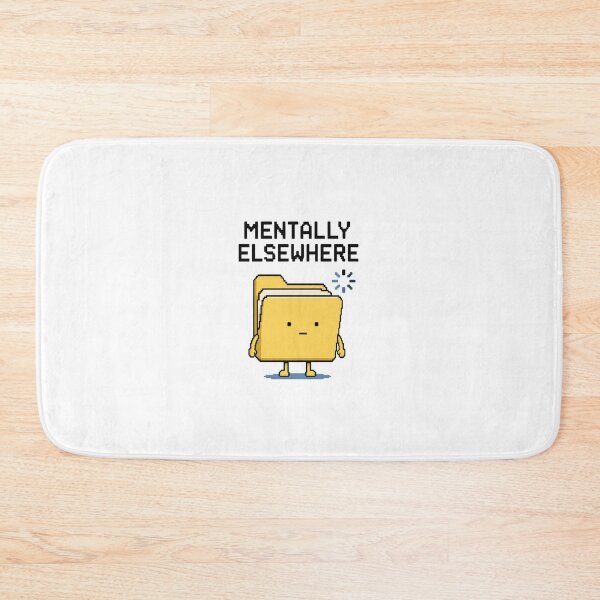 Item preview, Mentally Elsewhere Retro Computer Folder designed and sold by GoofyShopp.