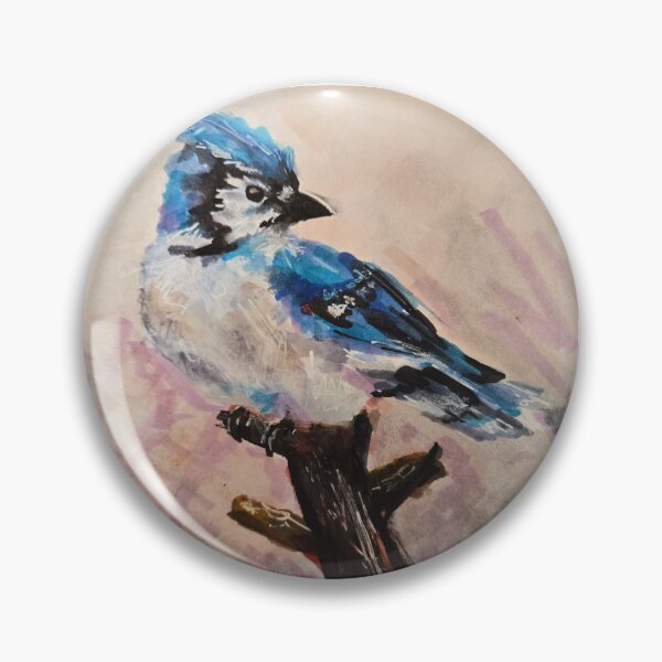 Item preview, Watercolour Print of Blue Jay designed and sold by jadexjournal.