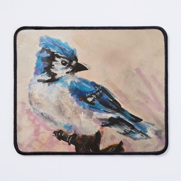 Item preview, Watercolour Print of Blue Jay designed and sold by jadexjournal.