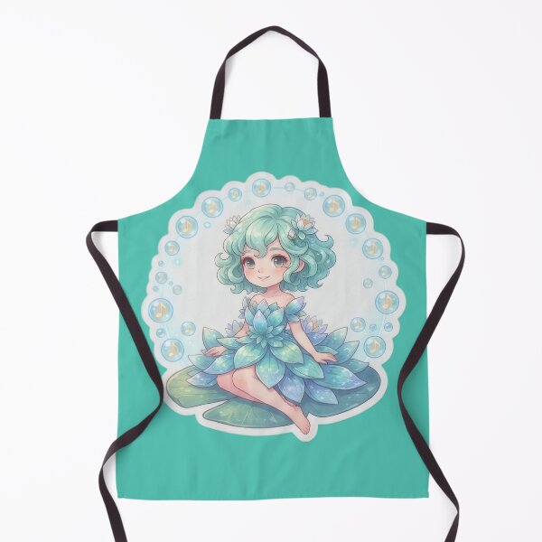 Item preview, Magical girl adorned with lotus flowers and bubbles designed and sold by Azurart2.