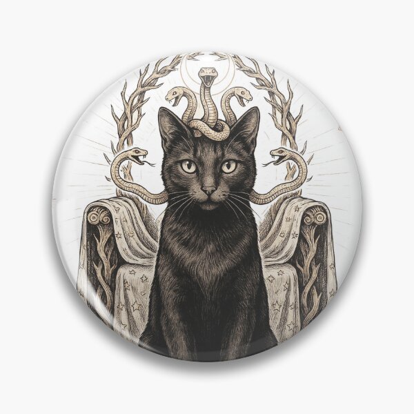 Item preview, Medusa Black Cat Gothic Mythology Design designed and sold by Mahilis.