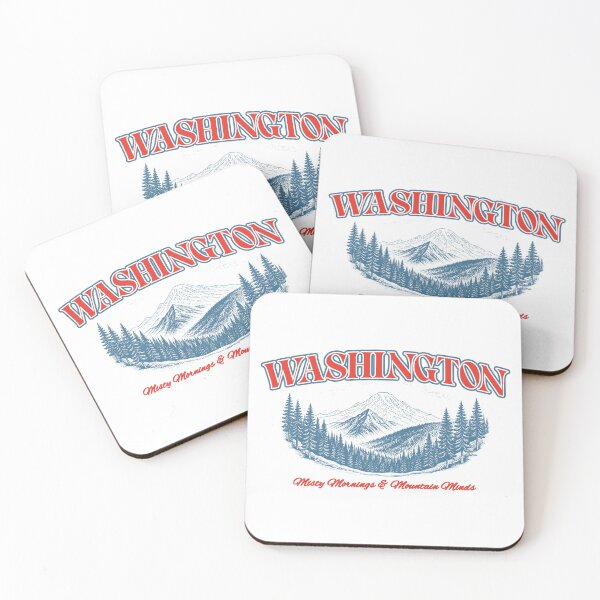 Item preview, Washington Vintage Mountain Landscape designed and sold by SweetTeezPrints.