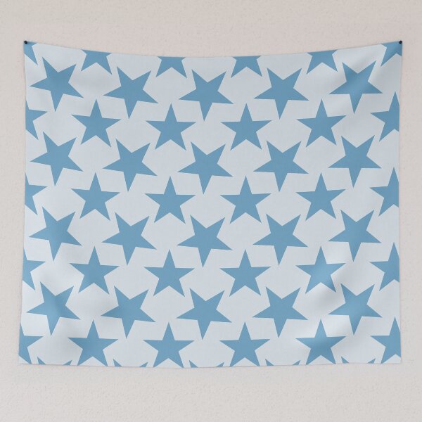 Item preview, Blue Star Pattern | Minimalist Blue Stars Aesthetic | Bohemian Blue Star Pattern | Retro Blue Star Design | Cute Starry Pattern | Sky Blue and Light Blue Starry designed and sold by VivaFy.