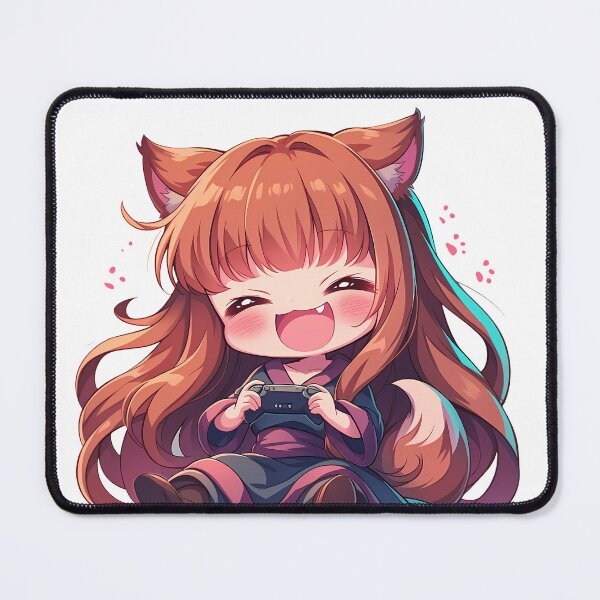 Item preview, Holo Spice and Wolf Chibi Gaming Wolf Girl Joy designed and sold by juniorcastros.