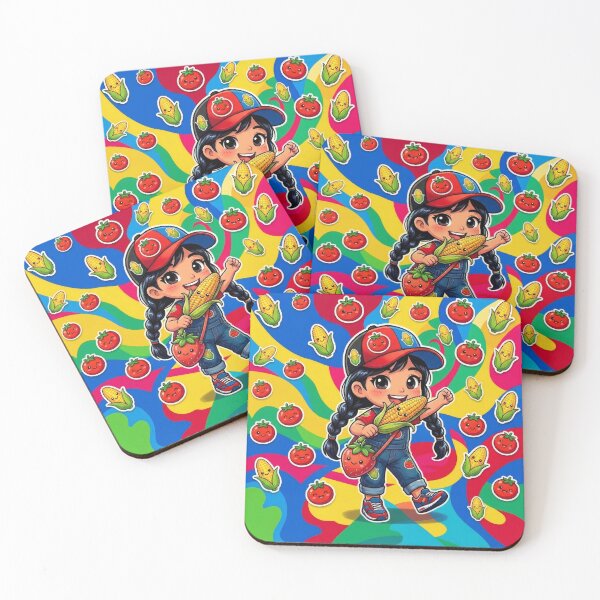 Item preview, Colorful Kawaii Foodie Adventure designed and sold by Azurart2.