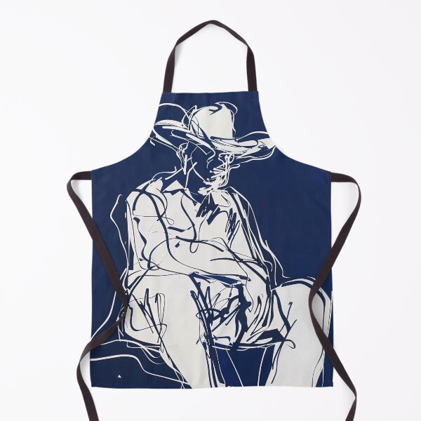 Item preview, Cowboy - Blue Abstract Art designed and sold by shadow-bloom.