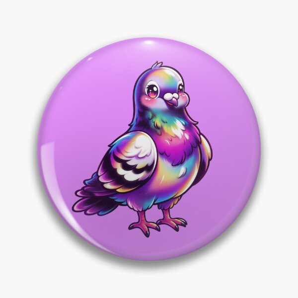Item preview, Cute Iridescent Pigeon Sticker designed and sold by BeetleyBee.