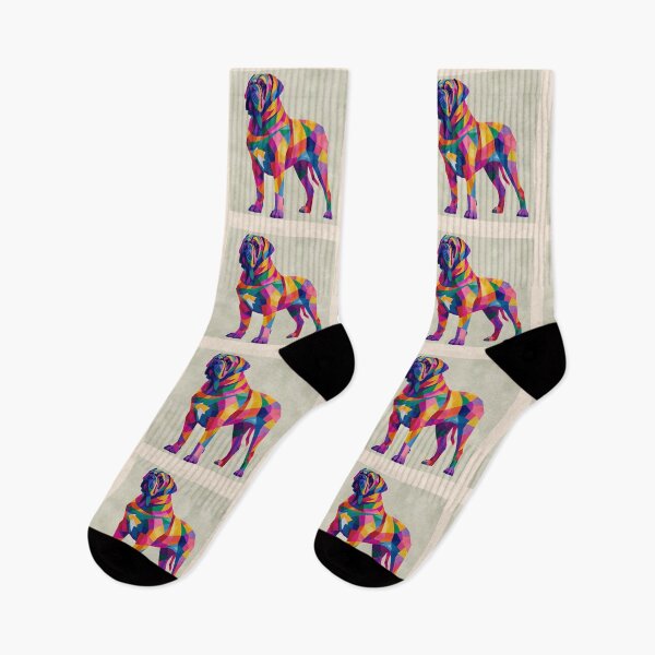 Item preview, Colorful Bullmastiff puppy dog designed and sold by MendaciousMina.
