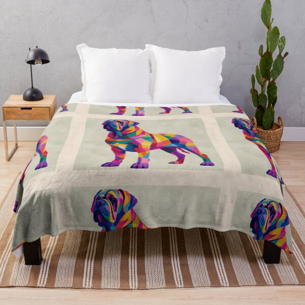 Item preview, Colorful Bullmastiff puppy dog designed and sold by MendaciousMina.