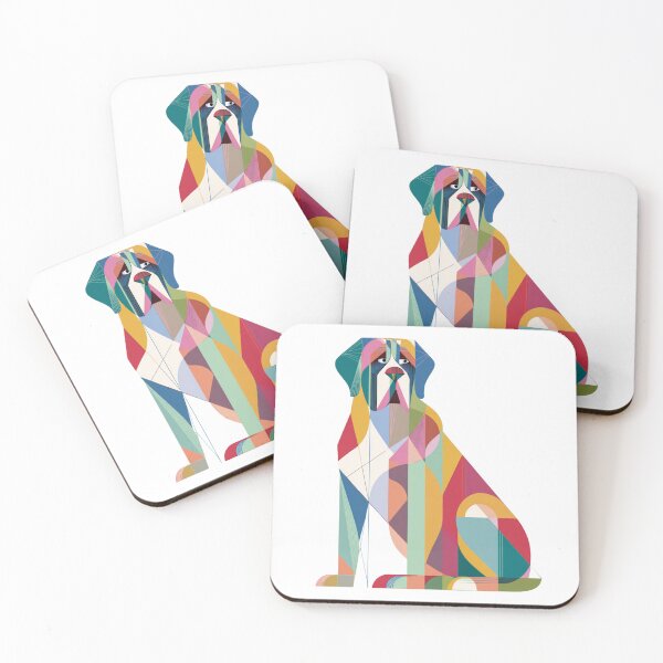 Item preview, Colorful Bullmastiff puppy dog designed and sold by MendaciousMina.