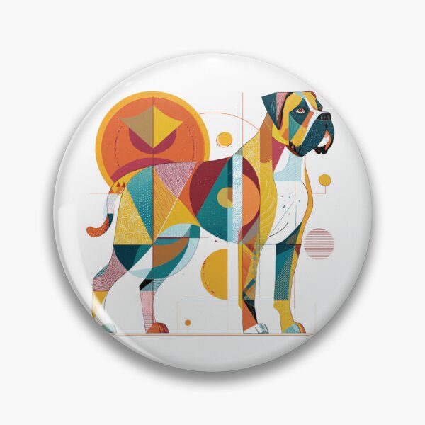 Item preview, Colorful Bullmastiff puppy dog designed and sold by MendaciousMina.