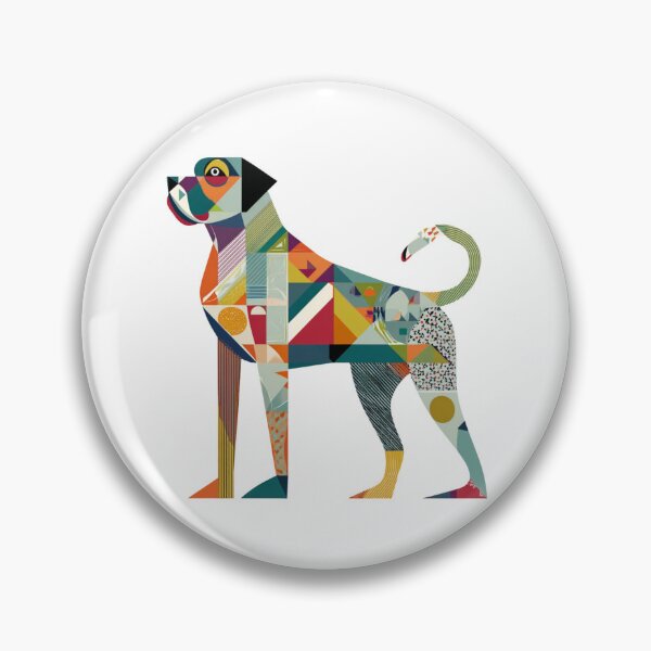 Item preview, Colorful Bullmastiff puppy dog designed and sold by MendaciousMina.