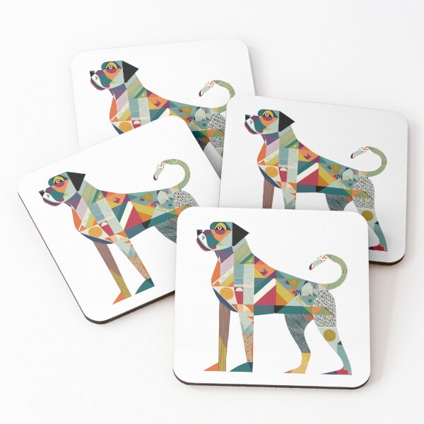 Item preview, Colorful Bullmastiff puppy dog designed and sold by MendaciousMina.